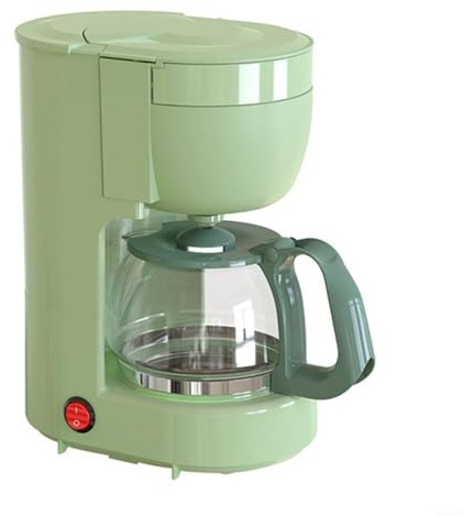 Gettimore Cafetera de goteo con filtro reutilizable de apagado automático de 2 horas con temporizador para café instantáneo Espresso Macchiato (verde moderno)