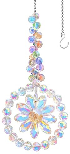 HTTDSLF Atrapasoles Cristal, Atrapasoles de Cristal, Fabricante de Arcoíris, Campanas Viento Cristel, Decoración de Jardín, Cristel Arcoíris, Sun Catcher para Colgar en Casa, Jardín, Oficina (2)