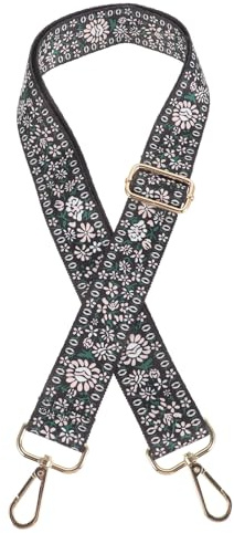 CALLARON Adjustable Musical Instrument Accessory Banjo Strap with Vintage Patterned Polyester Material Soft Wearing Experience and Reduced Shoulder Pressure for Banjo and Mandolin Players