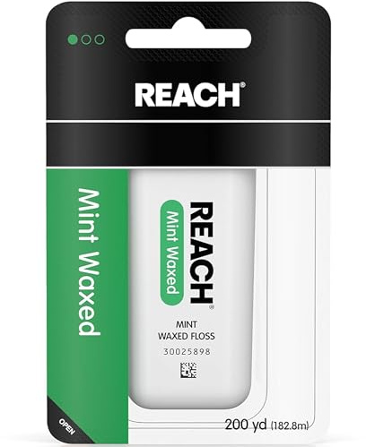 Reach Mint Waxed Floss, 200 Yards, Pack of 5