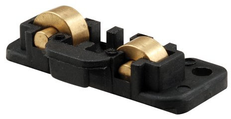 Prime-Line Products G 3132 - Conjunto de rodillo tándem para ventana corrediza, ruedas de latón de 3/8 pulgadas, (paquete de 2)