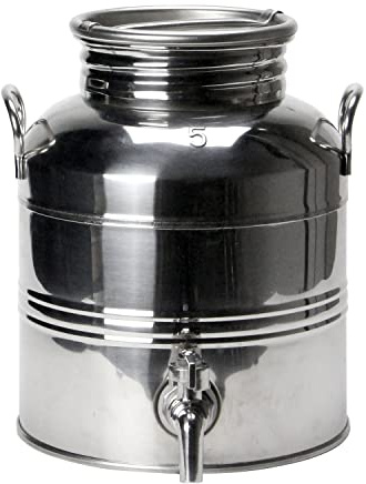 MACHX - Milano - Lebensmittelfass aus Edelstahl (18/10) 5 Liter -