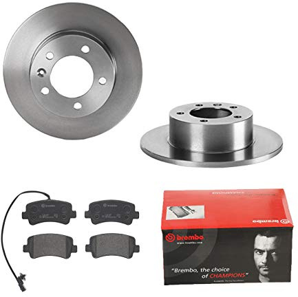 2 Bremsscheiben Voll 305 mm + Bremsbeläge Hinten von Brembo Voll (1420-56310) Bremsensatz Bremsanlage Bremsen-Kit,Bremsenset, Bremsscheiben, Bremsbeläge, Bremsen-Set, Beläge, Bremsbelag,