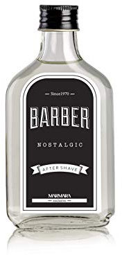 BARBER MARMARA NOSTALGIC Aftershave Splash Herren 200ml im Glas Flacon Duftwasser Rasierwasser Männer, Erfrischt kühlt langanhaltender Duft Herren 70% Alkohol