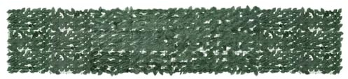 vidaXL Toldo para Balcón Parasol Pantalla Privacidad Malla Ocultación Patio Jardín Terraza Protección Impermeable con Hojas Verde Oscuro 400x75 cm