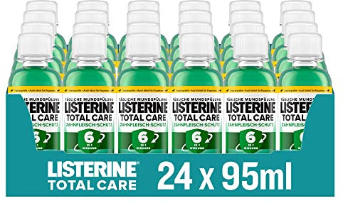 LISTERINE Total Care Zahnfleisch-Schutz (95 ml), schützende Mundspülung für gesundes Zahnfleisch mit 6 in 1 Wirkung, Rundumschutz für gesundes Zahnfleisch, 24 x 95 ml