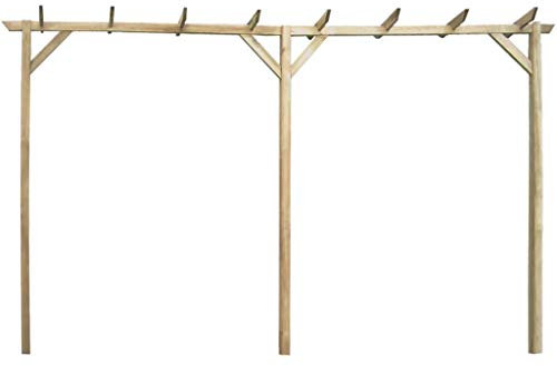 Wakects Gartenpergola, Starke, robuste Holzpergola für den Garten im Freien