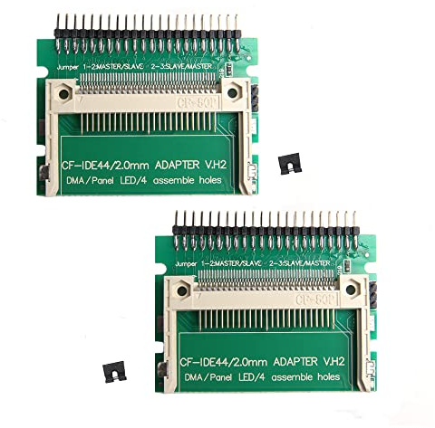 Acxico 2 Pcs CF Card Compact Flash Card to 2.5 IDE 44Pins ATA Converter Adapter for Laptop
