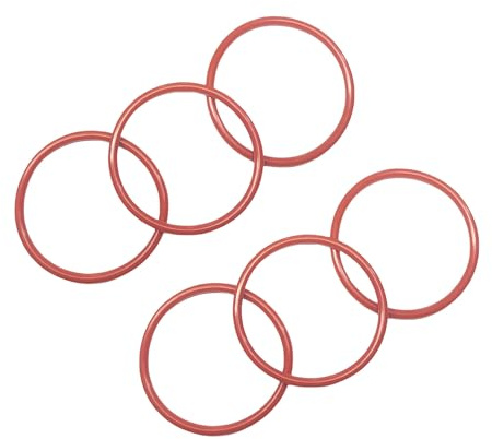 MACHSWON 30 Pcs Silicone O-Rings Gasket Rings Seal Grommets Gasket 95mm OD 91.2mm ID 1.9mm Width Silicone Washer Round Sealing Ring Red
