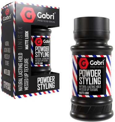 Gabri Hair Styling Powder Wax 21g | Volumizing Thickening Dust Powder | Flexible Hold | Matt Look | Maximum Control | Texturising Powder for Men & Woman | (Matte Look, 21 g (Pack of 1))
