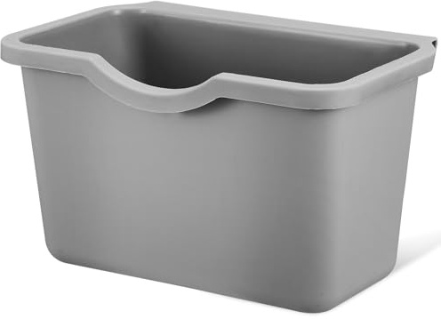 NUOBESTY Hanging Small Trash Can, Wall-Mounted Garbage Can Kitchen Compost Bin for Under Sink Waste Bin Container for Bathroom Bedroom Countertop