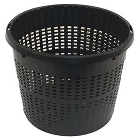Cestas para plantas de estanque, forros de arpillera, macetas marginales acuáticas (3, 13 cm, redondas, 1 litro)