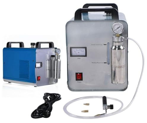 Oiyekntd Oxygen Hydrogen Water Welder, Generator Water Welder Flame Polishing Machine Flame Polishing Machine Gas Flame, Portable Acrylic Flame Polisher with Flame Guns and Nozzles,150L/H