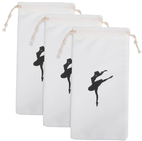YARNOW Ballettschuhtasche Kordelzug Canvas Tasche Aufbewahrung Für Mädchen Tanzschuhe Tragetasche Klein Waschbar Organizer