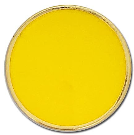 Plain Round Enamel Badge Lapel Pin