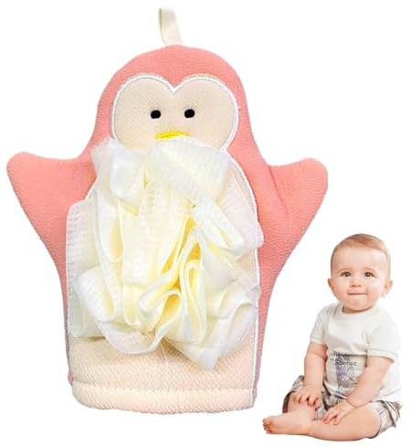 Body Scrub - Guantes exfoliantes para ducha (2 en 1, para el cuerpo, manguito de ducha y guante, accesorio de baño para eliminar la piel total)