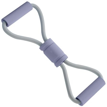 Hitburu Figure 8 Resistance Band | Fitnessbänder mit Griffen - rutschfeste Arme Brust Schultern Rücken Übungen Für Zuhause Und Fitnessstudio