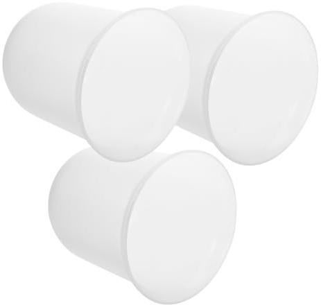 GANAZONO Escobilla Organizado Soporte Plástico de Baño para Diseño Blando Taza Práctica y Resistente para 3 Piezas, Adecuado para Mantener el Funcional