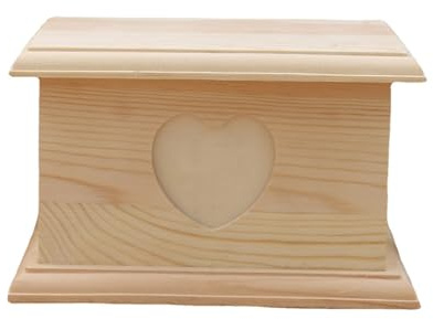 Elnwnnkc Urnas conmemorativas para perros, caja de cenizas de cremación para mascotas con marco de fotos, caja de madera para almacenamiento de animales pequeños