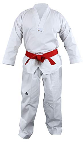Adidas Champion II Taekwondo Uniform with Black V Neck