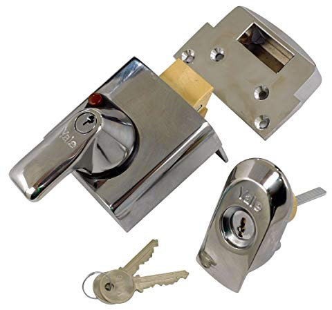 Yale P-BS1-CH-CH-60 - BS1 British Standard Nightlatch - 60mm - Chrome Finish - High Security Approved by Insurance Companies
