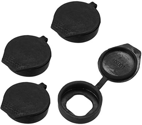 sourcing map 4 stück schwarz Key Panel Cam Lock Staub wasserdichte Abdeckung Cap