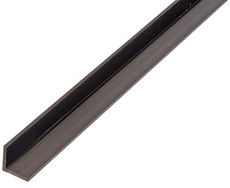 Alberts 485078 Perfil de ángulo, Plástico, negro, 1000 x 30 x 30 mm