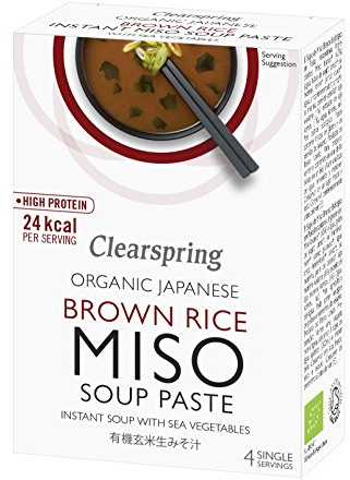 Clearspring Miso Organique Pâte De Soupe 4 X 15G - Paquet de 2