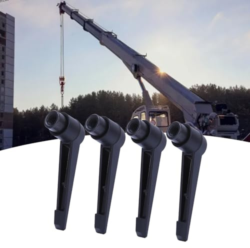 FTVOGUE Metall Maschine Knöpfe 4 Stück mit verstellbarem Griff – Gewinde für M4, M5, M6, M8, M10, M12 – universelle Anpassung