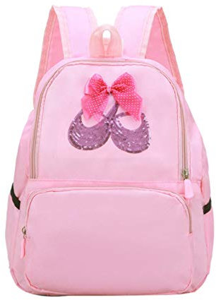 TENDYCOCO Canvas Rucksack Für Mädchen Mit Ballett Muster Leichter Kinderrucksack 10 X 5 X 13 Für Schule Und Freizeit Atmungsaktives Design Ideal Für Tanz Und Outdoor-Aktivitäten
