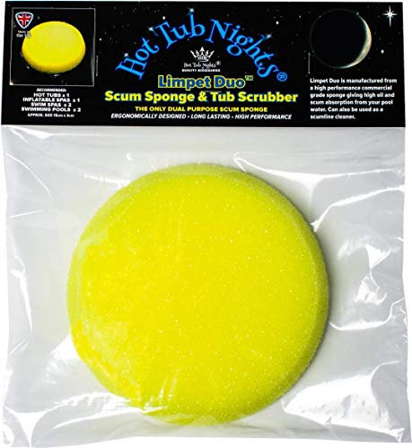 Hot Tub Nights Limpet Duo - Hot Tub/Spa Scum Sponge/Tub Scrubber
