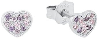 Prinzessin Lillifee Ohrstecker 925 Sterling Silber Mädchen Kinder Ohrschmuck, mit Zirkonia synth., Kommt in Schmuck Geschenk Box