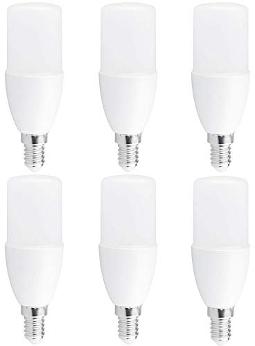 NCC-Licht 6x LED Röhre Stick T37 10W = 75W matt E14 1000lm Warmweiß 2700K | blendfreie Beleuchtung, kompakte Bauform Ø37x115mm, optimaler Ersatz für Sparlampen und Röhrenlampen