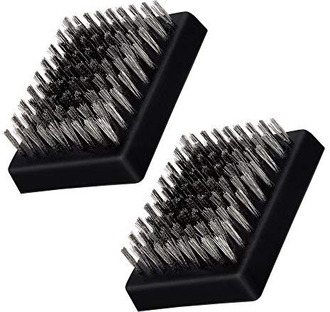 Leonyo Lot de 2 têtes de rechange pour barbecue 8,4 x 6,3 cm sans poils