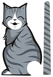 iSpchen Autoaufkleber 3D Lustige Katze Reflektierende Aufkleber Scheibenwischer Abziehbild Heckscheibenwischer Aufkleber Wasserdichte Selbstklebend Aufkleber Auto Styling Dekoration Sticker