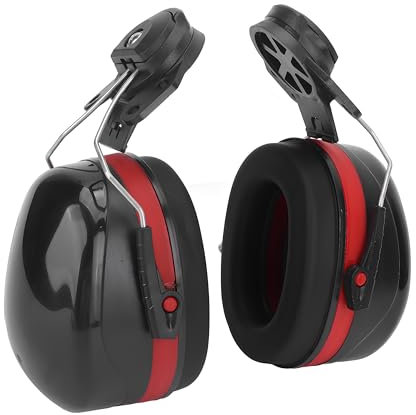 Helmet Earmuffs, Hard Hat Ear Defenders Muffs Noise Reduction Sound Insulation, Ear Muffs Headband, Lightweight Ear Defenders, Clip On Hearing Protection Helmet Attachable Earmuff