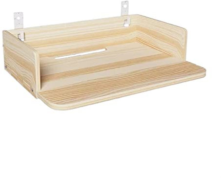 Support de projecteur Support de projecteur en bois massif perforé plateau libre étagère projecteur suspendu chevet support mural Base de Support de Projection Pieds pour Vidéoprojecteur ( Size : S )
