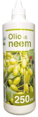 Nutriplant, Repellente Naturale 100% Vegetale OLIO DI NEEM, efficace contro afidi, cocciniglia, ragnetto rosso, zanzare, insetti, consentito in agricoltura biologica, 250 ml (1)