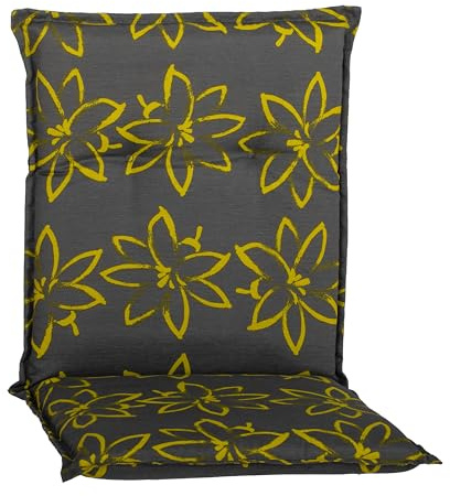 Beo® Barcelona Niedriglehner Gartenstuhlauflagen | Waschbar | Made in EU nach Öko-Tex Standard | Atmungsaktive, UV-beständige Sitzkissen Outdoor | 101x50cm, 6cm Polsterung