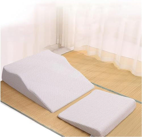 Keilkissen Bett Lesekissen 2 STÜCK Bettkeil-Kissenset für erhöhte Beine, Lesekissen und Keilkissen zur Rückenunterstützung für ältere Menschen Erwachsene zum Schlafen, GERD-Kissen, Schnarchkissen