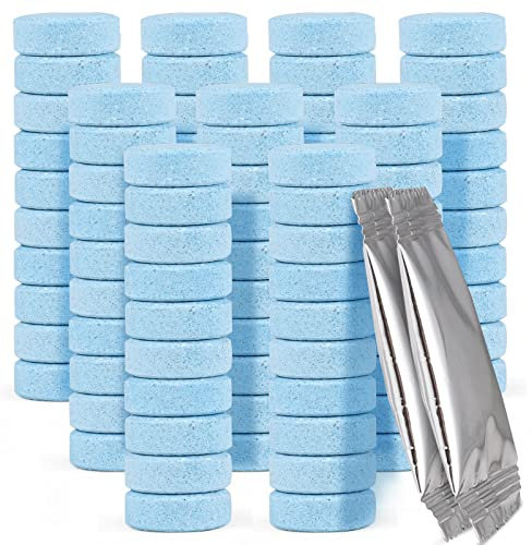 Diealles Shine Windschutzscheiben Reiniger Tabs, 100er Packung Scheibenreiniger Tabletten, Multifunktionale Konzentrierte Glasreiniger Brausetabletten für Auto Küchen Fenster