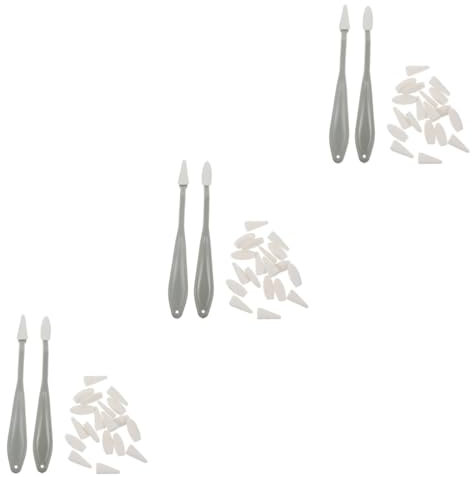 Operitacx 3 Sätze Kunststecker Skizzierwerkzeuge Gemischte Süßigkeitentüte Radiergummi Zum Skizzieren Radiergummi Für Künstler Mixer Weiß Sauber Malutensilien Rotieren Plastik + Schwamm