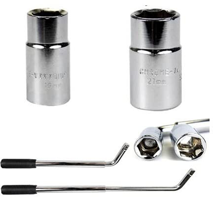 Radmutternschlüssel für Autos, ausziehbarer Spannmutternschlüssel, Radschlüssel-Werkzeugsatz, Teleskopverlängerung 17/19/21/23 mm für die Reparatur von Ersatzreifen in Lieferwagen und Wohnwagen