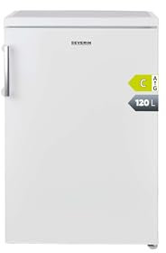 SEVERIN Réfrigérateur Table Top, Mini réfrigérateur Pose libre, Réfrigérateur compact de largeur 56 cm, Volume : 120 Litres, Classe C, 87 kWh/an, 37 dB, Blanc, TKS 8847