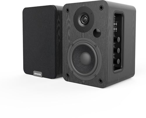 Altavoces Activos AIWA ASP-A 200 (Potencia 2 X 25W RMS, HDMI-ARC, COAXIAL, RCA-Audio). Color Negro