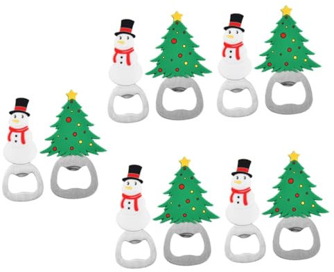 Alipis Vino 10 Pezzi Apriscatole Natale Natalizie Apribottiglie Natalizio Natale Apribottiglie Strumento Apertura Della Gel Silice