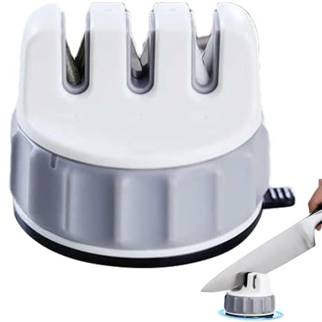 Garden Tool Sharpener | Non-Slip Garden Shears Sharpener | Multifunctional Garden Tool Sharpener UK | Suction Base Sharpener Cutter Sharpener for Home Use Tungsten Steel