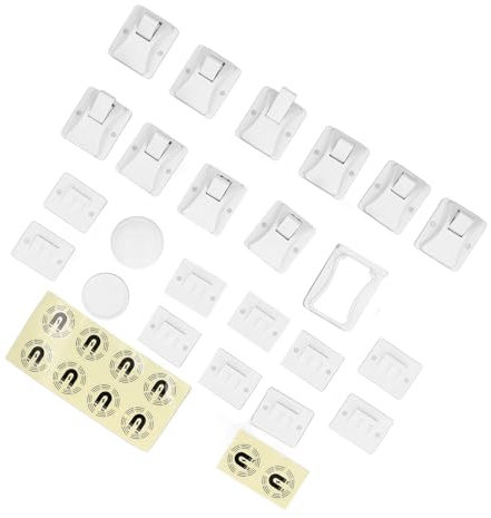 Kindersicherung, Magnetisches Schrankschloss, Selbstklebendes, Babysicheres Schubladenschloss für Schränke, Schubladen