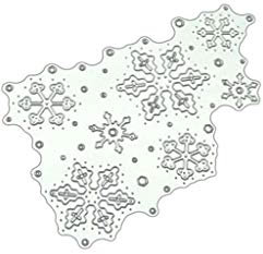 Metall-Stanzschablone mit Schneeflocken-Motiv, exquisit, Scrapbooking, Prägeschablone, Weihnachten, Einladung, Kartenherstellung