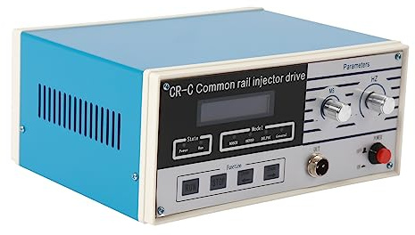 JJsdwin CR-C Einspritzdüsen Prüfgerät, Multifunktions Diesel Injektor Tester mit 1 Satz x Kabelbaum, Diesel Injector Test Machine für Testen und Reparieren, Blau